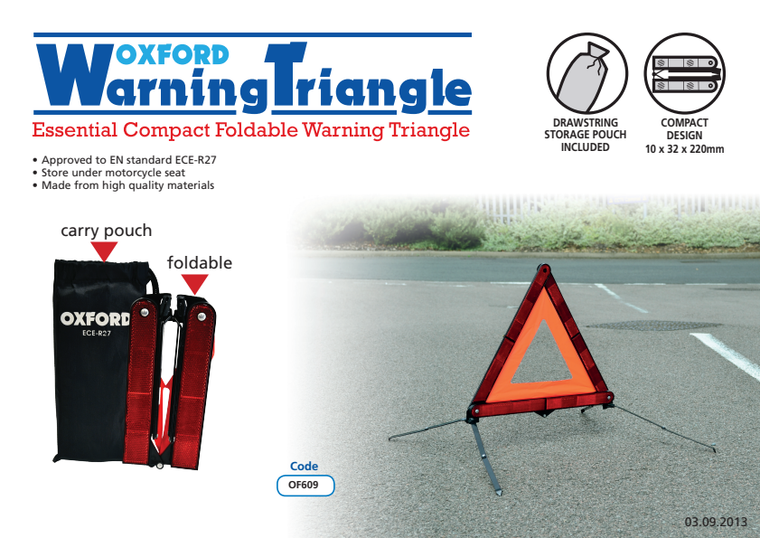 

OF609 Warning Triangle presenter

